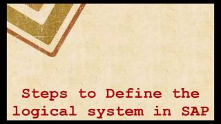 How to Assign Logical System to a Client in SALE Transaction Code