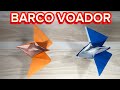 Como fazer barco de papel voador #barcodepapel #origamitutorial