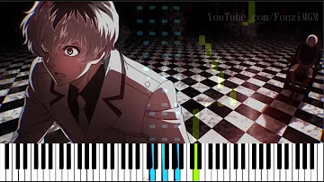 [Tokyo Ghoul:re (Season 3) OP] "Asphyxia" - CöshuNie (Synthesia Piano Tutorial)