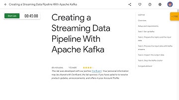 Creating a Streaming Data Pipeline With Apache Kafka GSP730