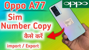 Oppo A77 - How To Show SIM Card Contact | oppo a77 contact setting
