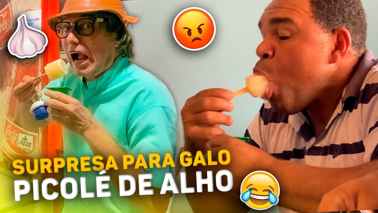 GALO COME PICOLÉ DE ALHO DE MUÇÃO E VAI PRA CIMA!