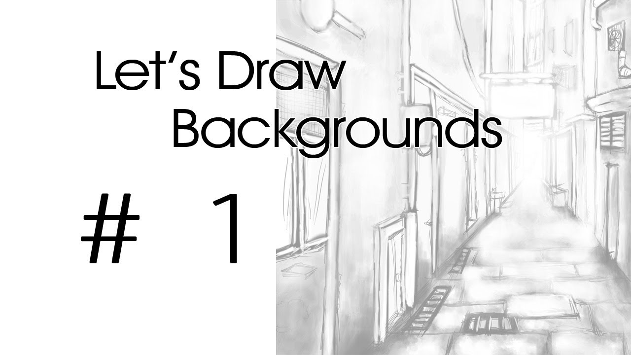 Let S Draw Backgrounds Back Alley 1 Youtube