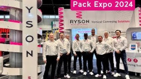 Ryson @ PACK EXPO International 2024 Chicago | Vertical Conveying Solutions | Spiral Conveyor