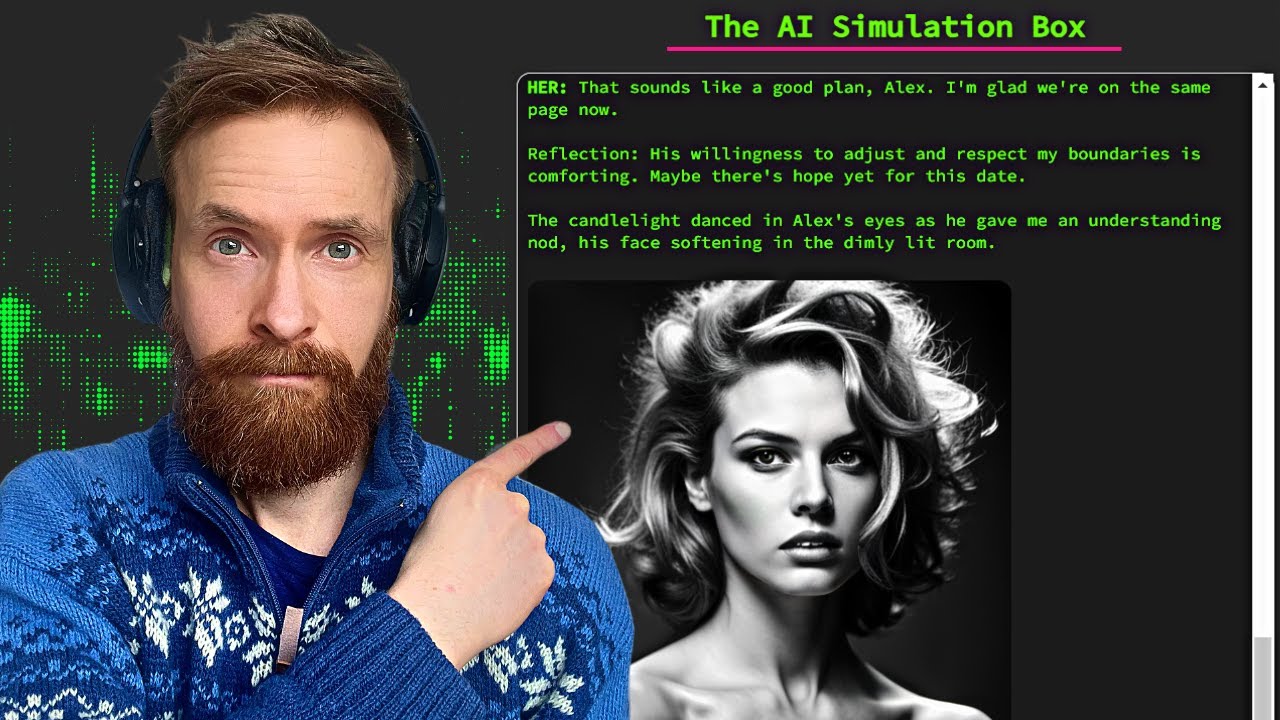 The AI Simulation Box (ChatGPT, Stable Diffusion , Eleven Labs ++)