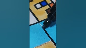 Drawing Steve from Minecraft in cartoon style✏️