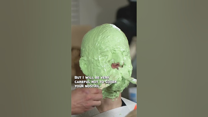 Creating a face mold is pure horror 😱