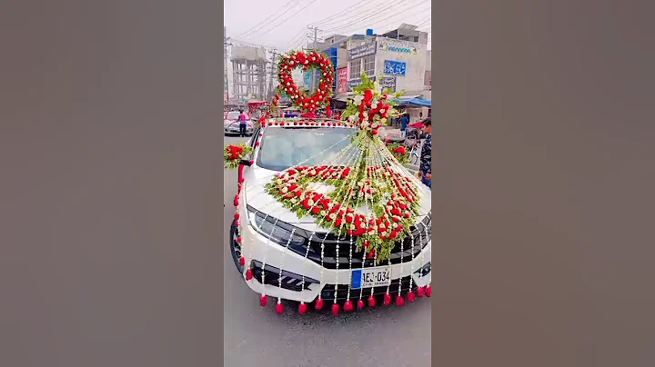 Most Beautiful Wedding Car Decorations |#shorts #viral #trending