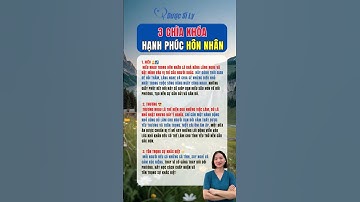 3 chìa khóa hạnh phúc hôn nhân #duocsily #dsly #chamsocsuckhoe #suckhoe #songkhoe