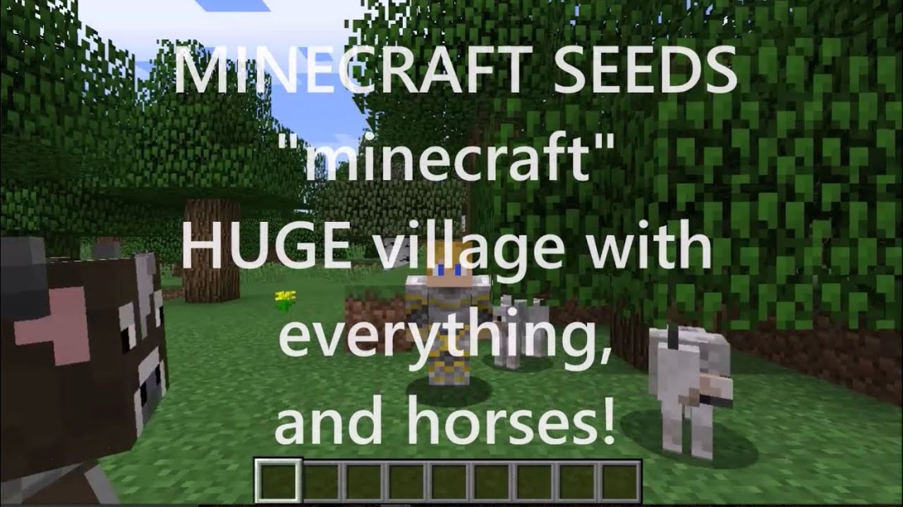 Huge Village With Everything And Horses 1 10 2 Seed Youtube Huge Village With Everything And Horses 1 10 2 Seed Youtube