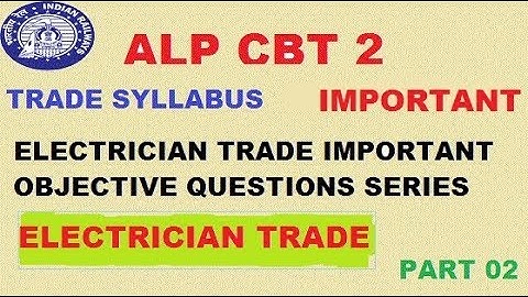 Most important ELECTRICIAN question in hindi for cbt 2 part 2|Electrician theory objective questions