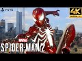 Marvels spiderman 2 ps5  symbiote suit free roam gameplay 4k 60fps