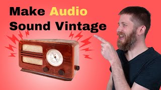 Audacity VINTAGE RADIO Effect 📻 (How to Make Audio Sound Old)