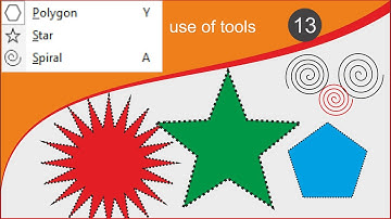 Polygon & Star Tool ll 13 ll How to use polygon tool in Hindi