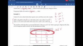 1 2 Frequency Tables