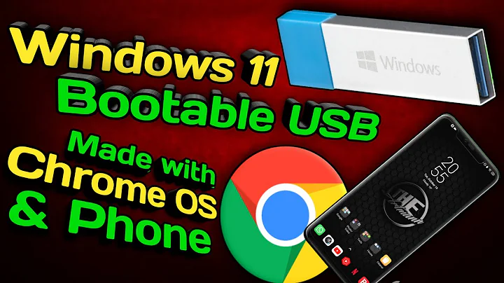 How to make a Windows 11 Bootable USB on Phone [Ventoy / Chrome OS] [2022]
