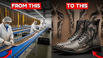 Inside the Exotic Leather Factory – (Full Process) How Luxury Python Boots Are Made