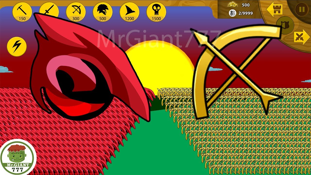 EPIC CASTLE ARCHIDON MAX LEVEL VS GOLDEN ARCHIDON, FINAL BOSS | Stick War Legacy Mod | MrGiant777