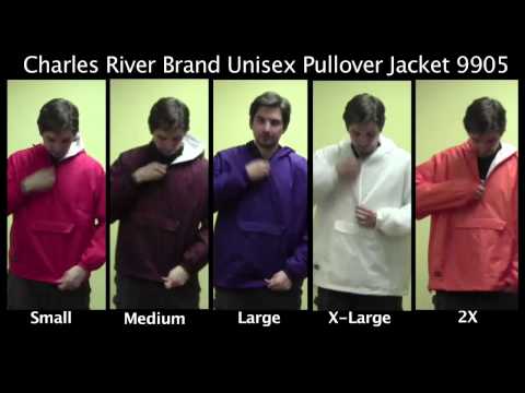 Charles River Windbreaker Size Chart