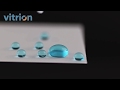 Superhydrophobic glass surface lide