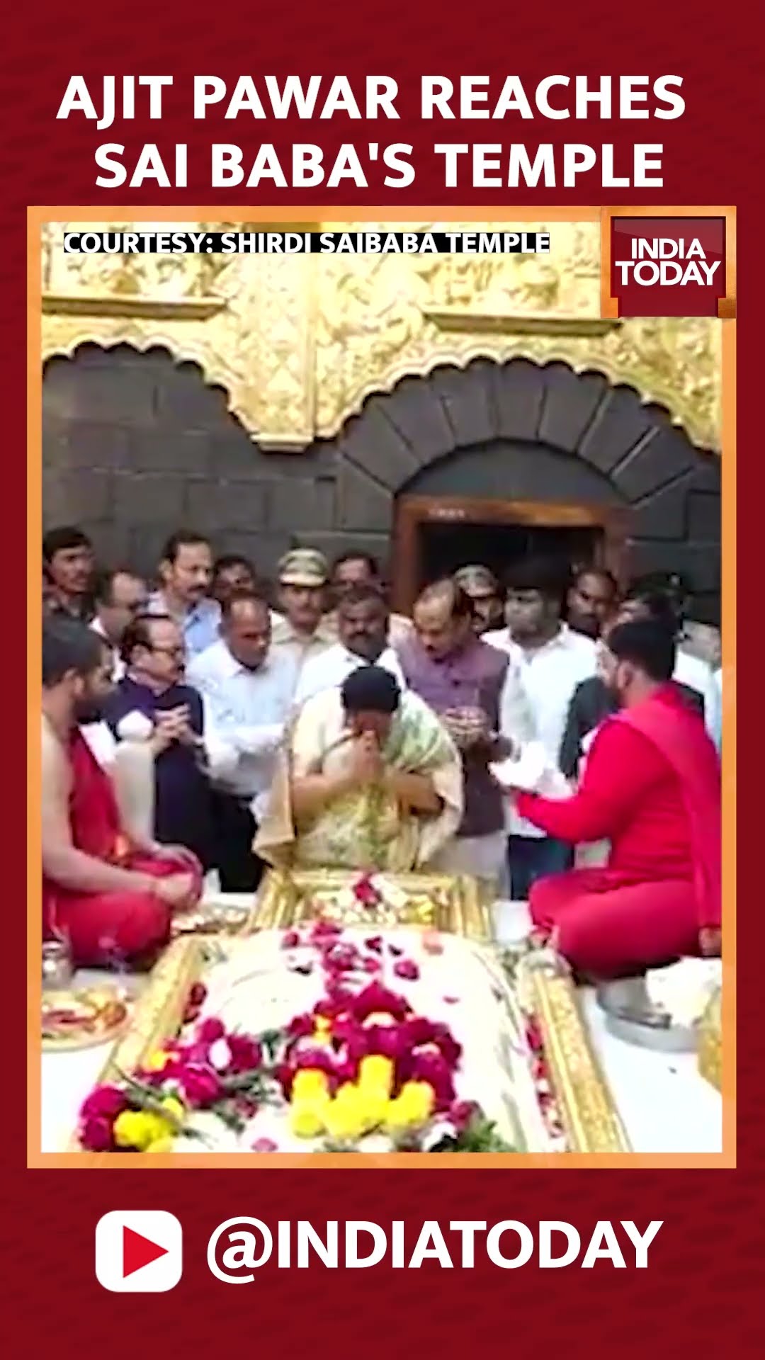 Ajit Pawar reaches Sai Baba temple | India Today