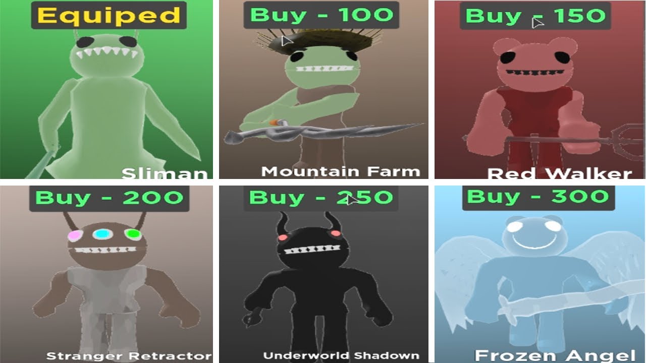 Unlocked All Monster Characters Monster Alpha Chapter 1 Piggy - piggy monsters roblox