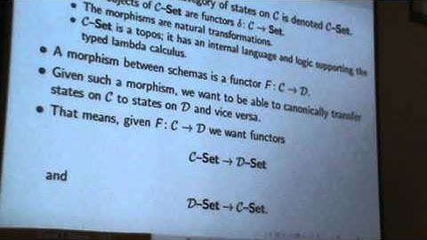 Categorical Databases [3/5]