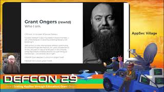 Grant Ongers - Scaling AppSec through Education - DEF CON 29 AppSec Village
