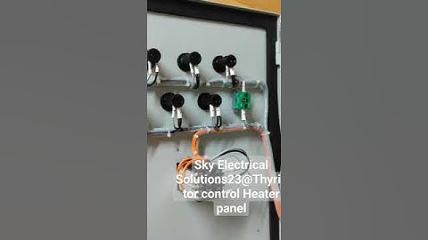 Thyristor control Heater panel
