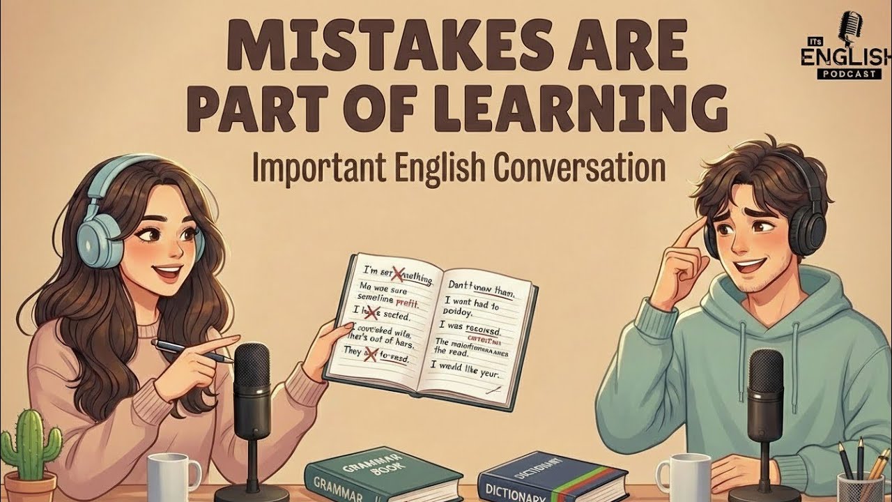 English Podcast for Easy English Conversation | Mistakes Are Part of Learning English