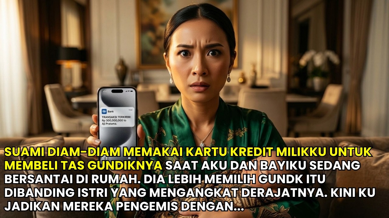 SUAMI CURI KARTU KREDITKU DEMI BELI TAS MEWAH GUNDIKNYA, KINI KUBUAT MEREKA JADI PENGEMIS DAN...