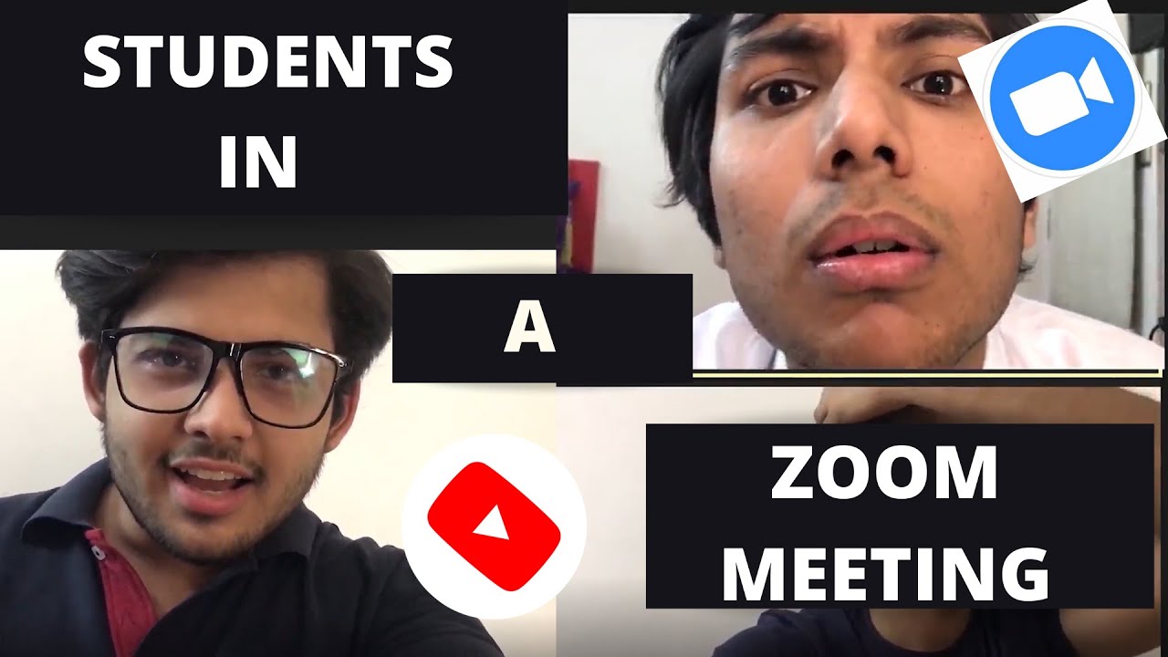 Students in a zoom meeting || Meeting Gone wrong