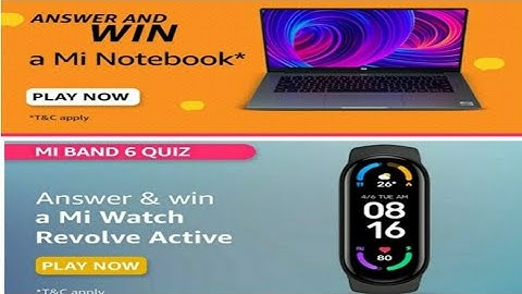 Amazon Quiz Answers Today l 20 August 2021