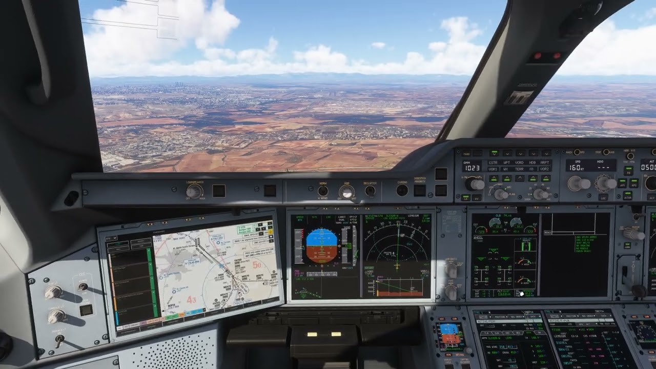 Smooth -93fpm Landing in Madrid (LEMD) | iniBuilds A350-900 Iberia IB714 | MSFS 2024 | 4K