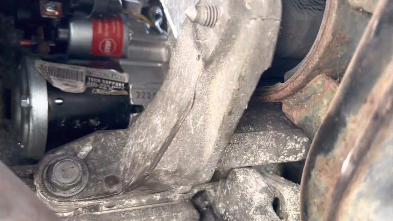Final starter replacement install on a 2010 dodge journey - YouTube