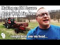Fixing Up An Old New Holland Square Baler - Start to Finish - Curly Bales and More