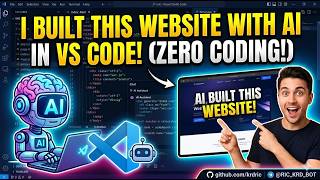 Zero Coding How I Used AI to Create a Website in VS Code @GitHub