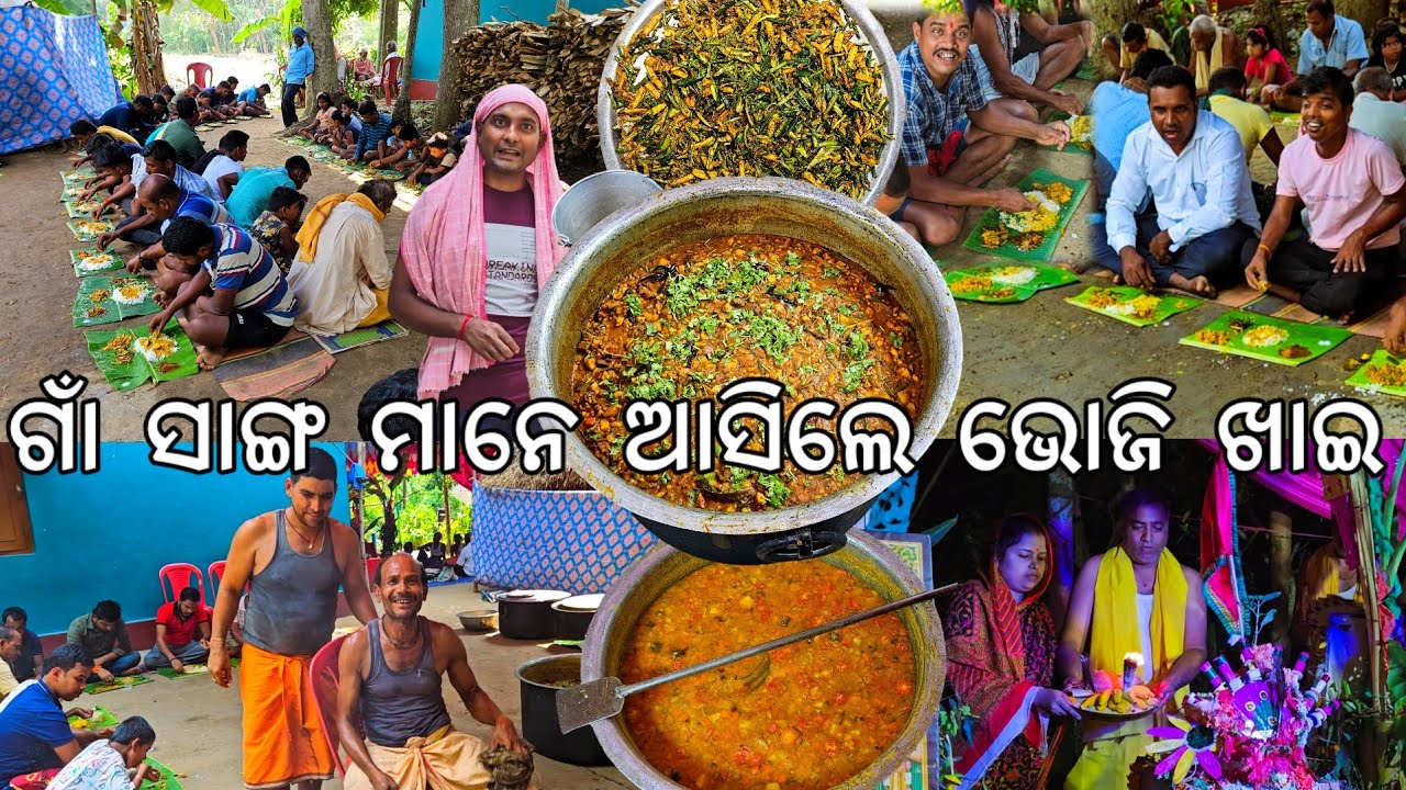 ଗାଁ ସାଙ୍ଗ ମାନେ ଆସିଲେ ଜନ୍ମଦିନ ଭୋଜି ଖାଇ 😋 l Gouranga Nayak Odia Vlogs