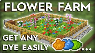 Minecraft Easiest Flower/Dye Farm Tutorial - 1.20+ screenshot 1