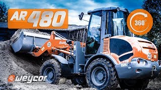 360° Film | Drohne | Radlader weycor AR480 | Erdarbeiten auf der Baustelle | by ATLAS Weyhausen GmbH