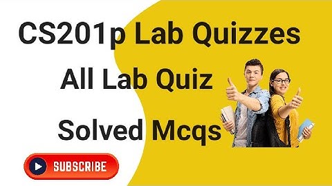 Cs201p All Lab Quiz 2024 | cs201p Lab Quiz Solved | cs201p all Lab Quiz 2024