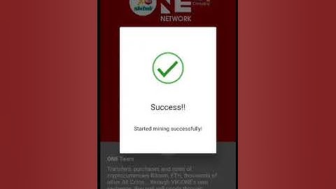 How to Mining in One Mining Network Free Cryptocurrency ?