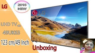 LG 123cm 49 (inch)Ultra HD (4k) LED Smart TV 2018 Edition(49UK6360PTE) Unboxing India