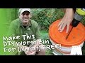 How To Make A DIY 2-Bucket Worm Composter For FREE