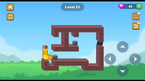 Hungry Worm - Greedy Worm. Level 22. Walkthrough.
