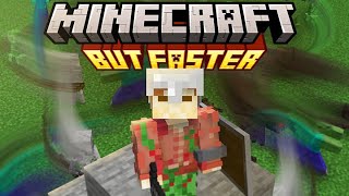 Minecraft, But it gets Exponentially Faster