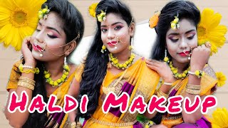 Haldi Makeup Look Step By Step || HD Makeup ||тЩбGlam Queen BipsтЩб