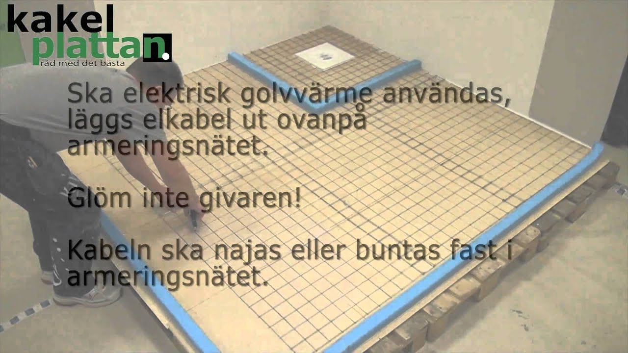 Armeringsnät till flytspackel för avjämning av badrum & tvättstuga ...