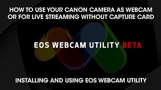 How to use your #Canon #camera to #live #streaming without video capture card #EOS #Webcam #Utility screenshot 4