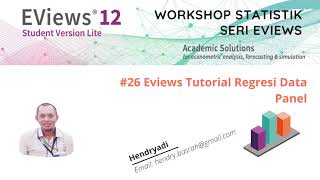 V26 Tutorial EViews Regresi Data Panel Part 1